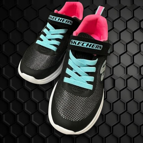 Skechers Selectors Sweet Swirl Navy Coral Kids Girls Sneakers Size: 3 - Picture 1 of 7